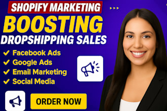 promote shopify store, ecommerce dropshipping marketing to boost shopify sales