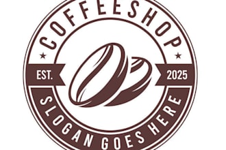 design stylish stamp logo with express delivery