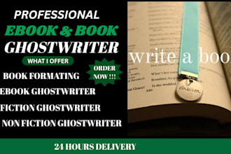 be your ebook ghostwriter for non fiction romance self help ebook writer