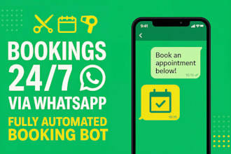 build and host your appointment booking chatbot whatsapp, instagram and website