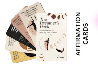 design motivational cards, affirmation cards, kids flashcards, inspiration cards