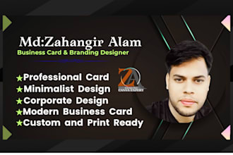 design a professional and minimalist business card using canva