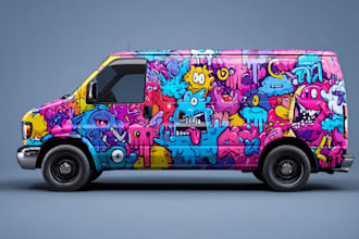 design vehicle wrap ,livery car wrap,rally car wrap,van wrap