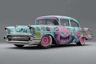 creative custom car wrap, van wrap, truck wrap, trailer wrap