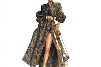 do fashion cad designs and technical flat sketches