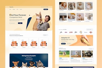 automated ecommerce dropshipping store, pet store website, veterinarian website