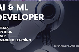 develop smart ai and machine learning models using python