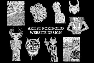 design an artist portfolio website