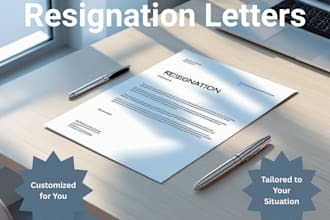 write your professional resignation letter and email