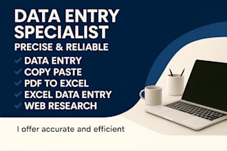 be your expert data entry and typing assistantt