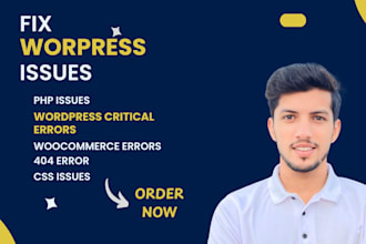 fix wordpress issues, bugs, php, css errors provide wp help