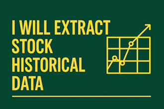 extract historical stock price and volume into CSV excel gsheets