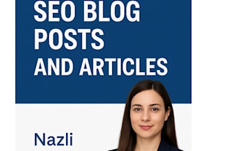 write SEO blog posts and ar