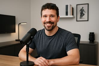 record a warm, engaging male voiceover
