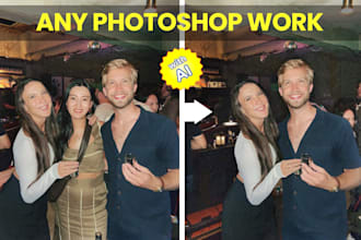 edit photos using photoshop and ai image manipulation, enhancement