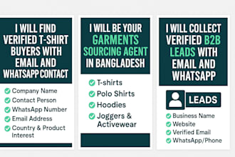 arrange t shirt buyer lead for you