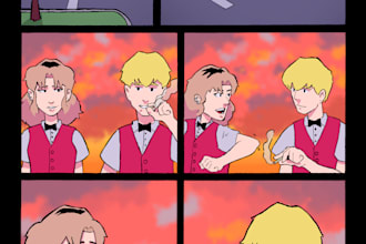 draw a comic book for your script