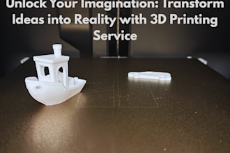 3d print your custom parts, prototypes or models