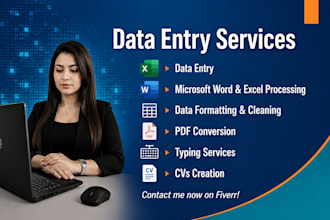 do professional data entry, copy paste, and web research