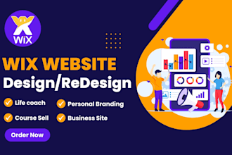 build a professional wix website for coaches and personal brands