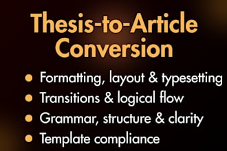 convert thesis dissertation to mdpi, ieee, springer lncs ccis, elsevier, acm