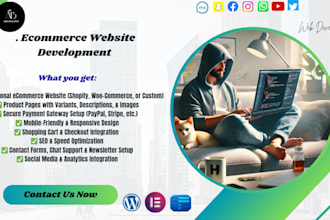 design a modern and user friendly ecommerce website