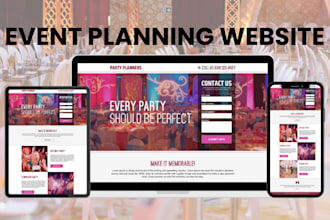 design responsive wordpress event planning website