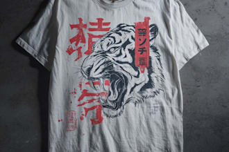 draw japanese t shirt design for your clothing brand
