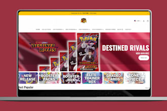 design pokemon website pokemon store pokemon trading card pokemon shopify store