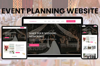 design event management website, event planning website, event ticket website