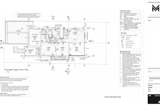 draw renovation and home addition drawings for city permit