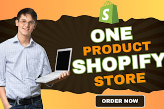 build a branded and high converting one product shopify store