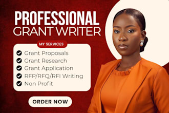 do grant research, grant writing, grant proposal grant application, non profit