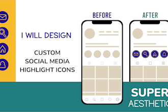 design social media highlight icons