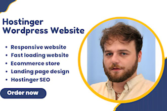 develop hostinger website design hostinger wordpress website ecommerce store