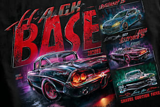 draw your vehicle for t shirts design