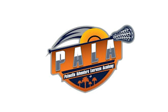 design unique adventure lacrosse camp logo