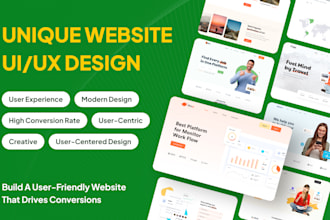 design a modern web UI UX landing page