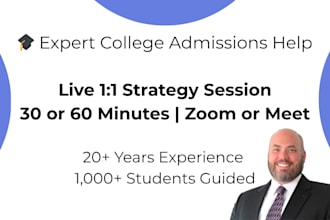 be your personal college counselor
