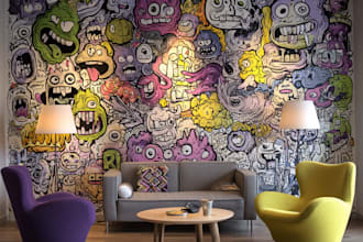 design amazing wall art, decal, mural, doodles, graffiti