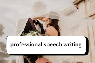 write a quick speech for any situation