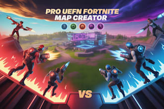 create pro uefn fortnite maps red vs blue, 1v1, tycoon, zone wars, custom maps