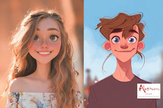 design a 2d cartoon character