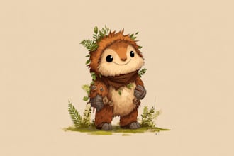 draw animals cartoon illustration