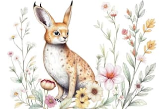 draw animal and botanical illustrations
