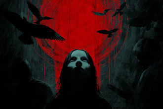 create a dark, horror, underground art illustration