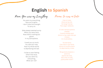 translate and present with precision