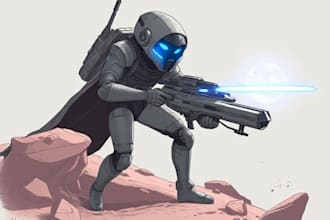 draw sci fi illustration and sci fi art