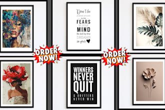 design trendy poster, wall art, canvas art, graffiti, murals, decal
