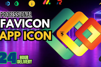 design a professional favicon for your website or brand